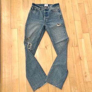 Anine Bing high rise distressed jeans